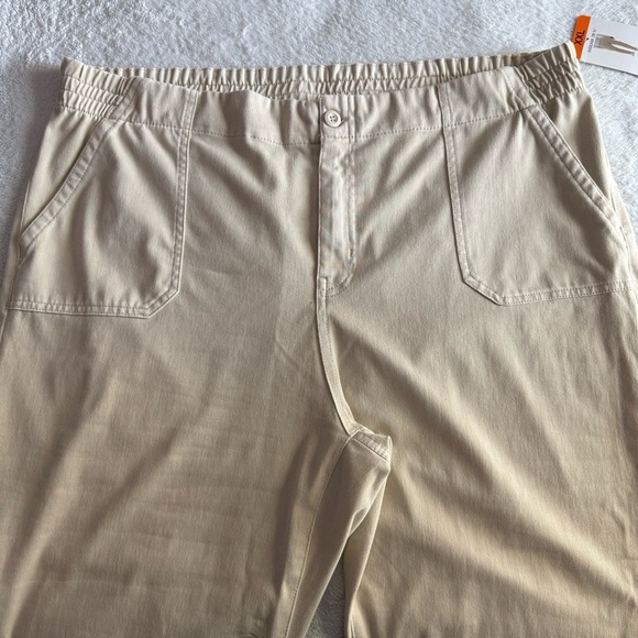 32 Degrees Womens Knit Stretch Elastic Waist Twill Pant - Picture 4 of 5